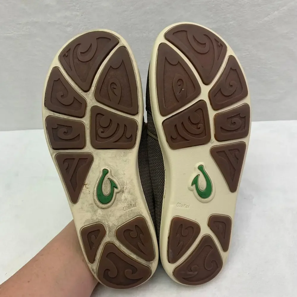 OluKai Mens 8.5 Nohea Mesh Sneakers Slip On Comfort Shoes Collapsible Heel Water
